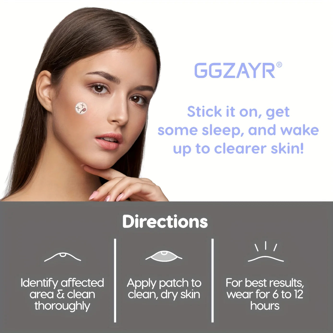 Cute Acne Pimple Patches – Hydrocolloid Waterproof Spot Treatment (72psc)