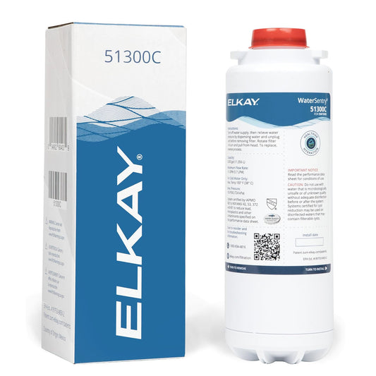 Elkay 51300C/ERF750/55898C High-Cap Filter, for Bottle Fillers & Coolers