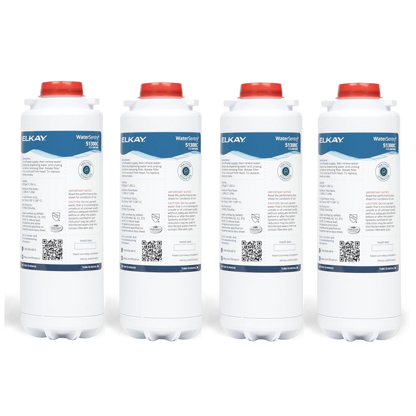 Elkay 51300C/ERF750/55898C High-Cap Filter, for Bottle Fillers & Coolers