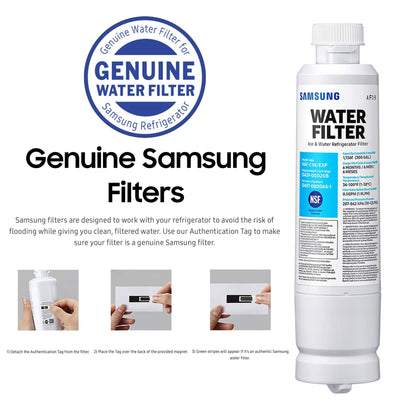 DA29-00020B Refrigerator Water Filter– Carbon Block, Contaminant Reduction – Fresh Water & Ice – Easy Install