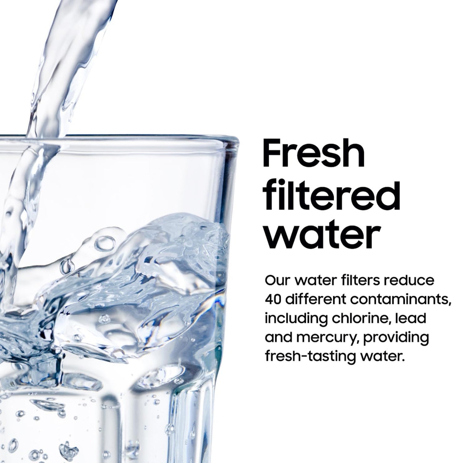 DA29-00020B Refrigerator Water Filter– Carbon Block, Contaminant Reduction – Fresh Water & Ice – Easy Install