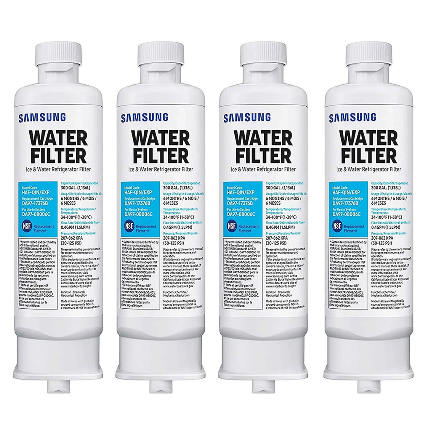DA97-17376B Refrigerator Water Filter, Reduces Harmful Contaminants for Clean Drinking Water, Easy Install