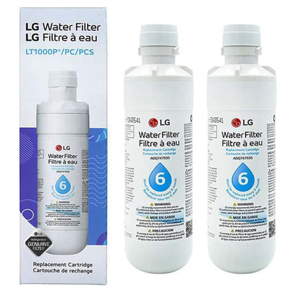 LG LT1000P Refrigerator Water Filter Replacement, ADQ747935, ADQ74793501, 200 Gallon, White