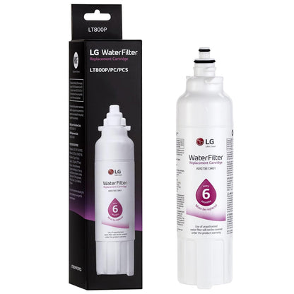 LG LT800P Refrigerator Water Filter Replacement, ADQ73613401, ADQ73613408, or ADQ75795104, 200 Gallon Capacity, White