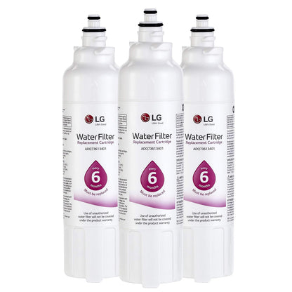 LG LT800P Refrigerator Water Filter Replacement, ADQ73613401, ADQ73613408, or ADQ75795104, 200 Gallon Capacity, White