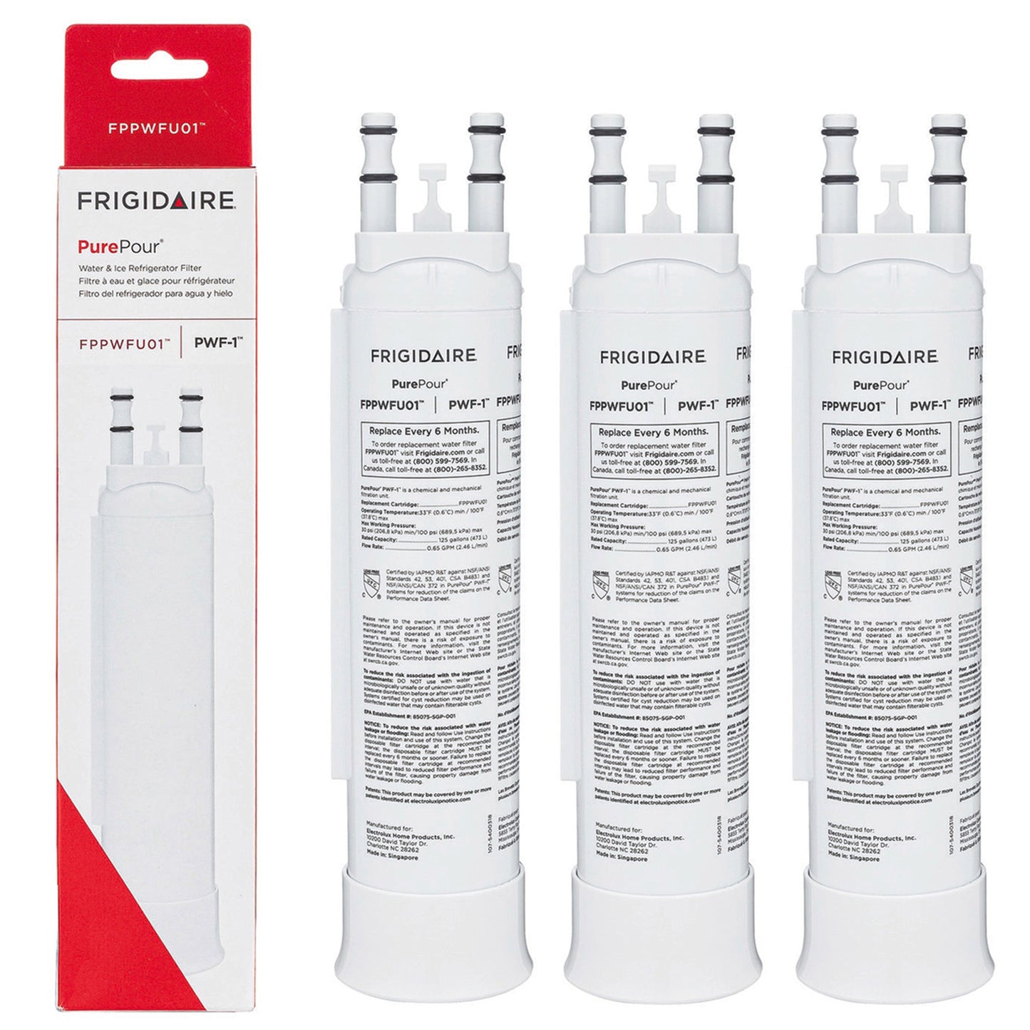 FPPWFU01 PurePour PWF-1 Refrigerator Water Filter