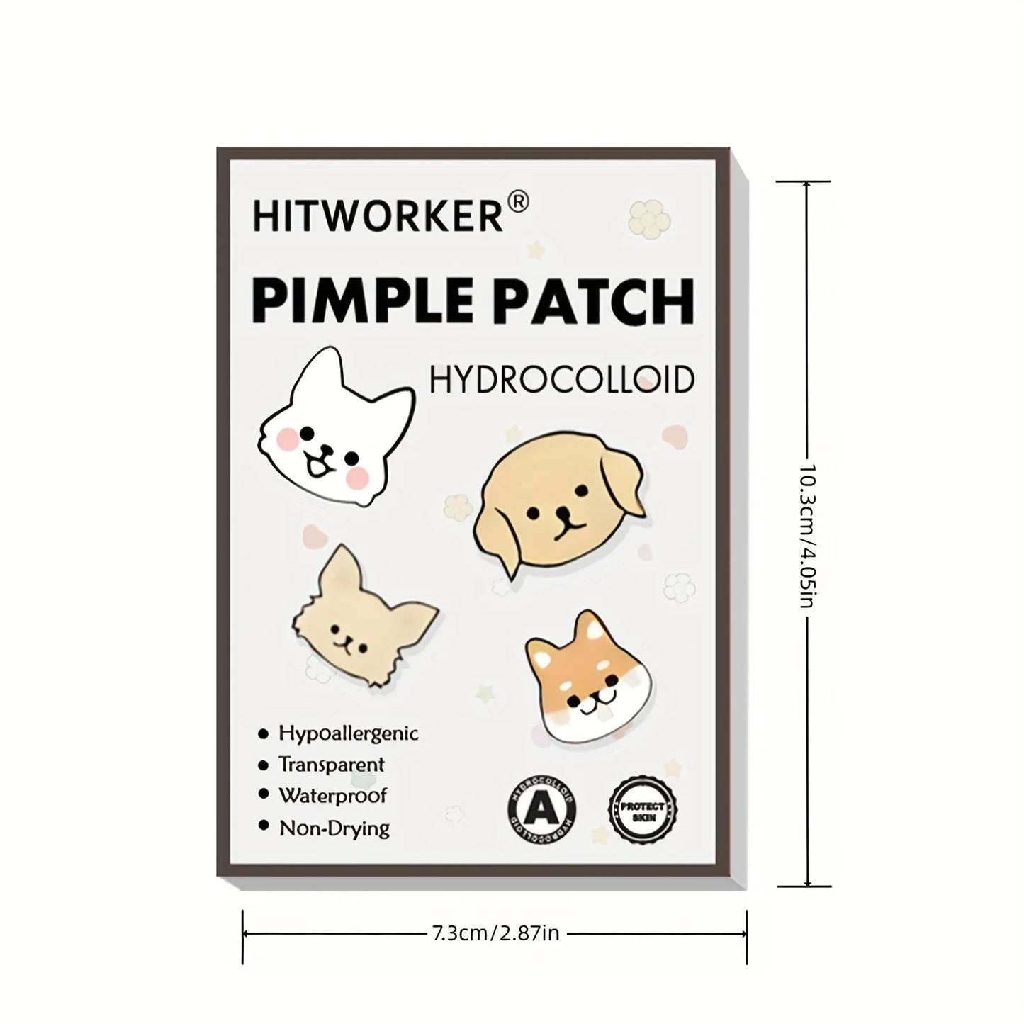 60pcs Cute Animal Hydrocolloid Pimple Patches – Waterproof Acne Spot Cover