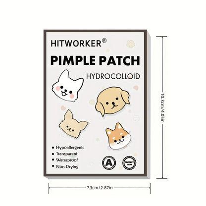 60pcs Cute Animal Hydrocolloid Pimple Patches – Waterproof Acne Spot Cover
