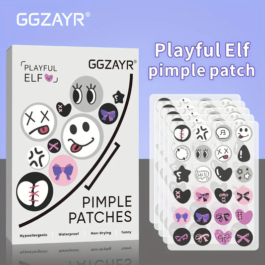 Cute Acne Pimple Patches – Hydrocolloid Waterproof Spot Treatment (72psc)