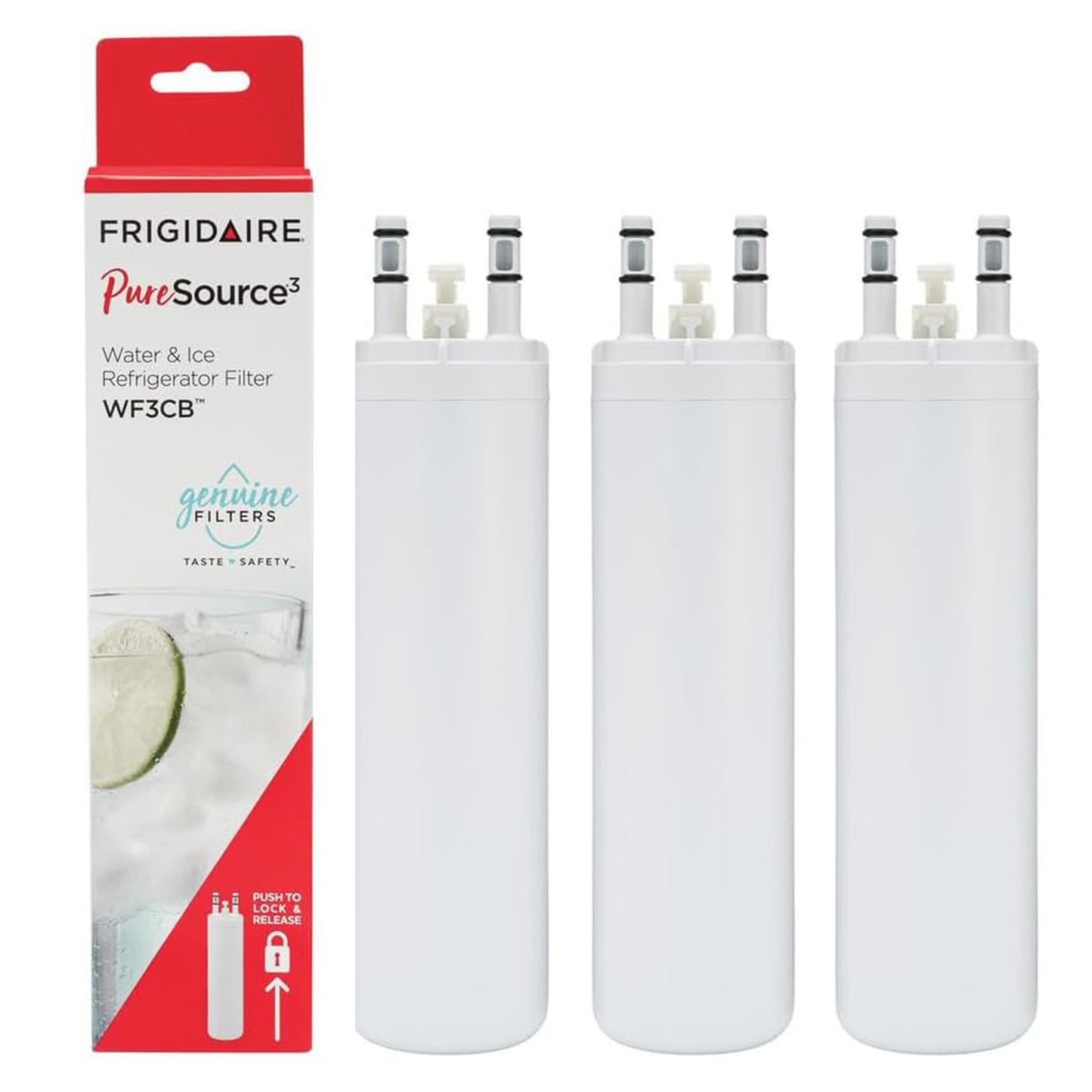 WF3CB Puresource3 Refrigerator Water Filter, White