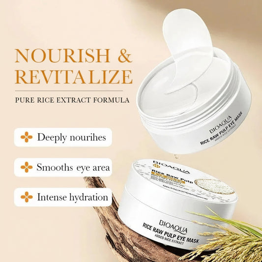 Bioaqua Rice Eye Mask Patches – Dark Circle & Puffiness Treatment